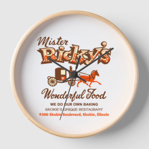 Mister Ricky's Restaurant, Skokie, Illinois  Clock