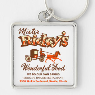 Mister Ricky's Restaurant, Skokie, Illinois Key Ring