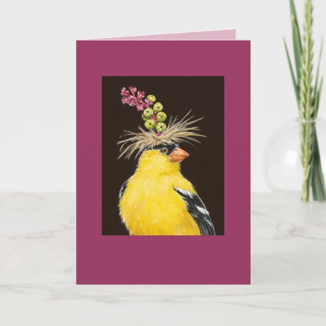 Mister the goldfinch card (Front)