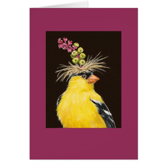 Mister the goldfinch card