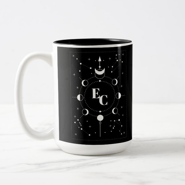 Mistery Moon Two-Tone Coffee Mug (Left)