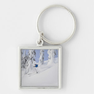 Mistie Fortin skis powder Key Ring