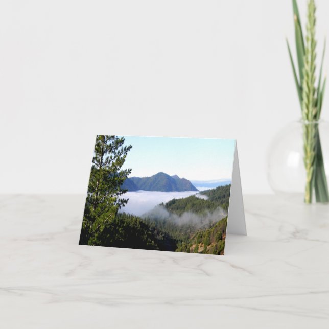 Misting morning fog..... card (Front)