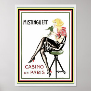 Mistinguett Casino De Paris Art Deco Print 12 x 16