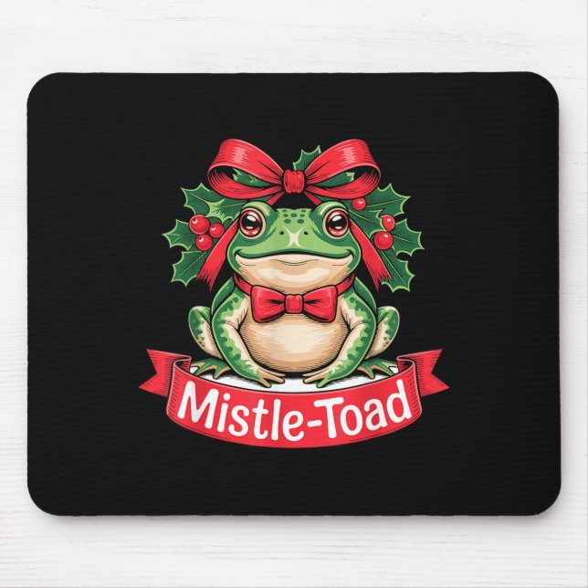 Mistle-toad Funny Christmas Toad Pun  Mouse Mat (Front)