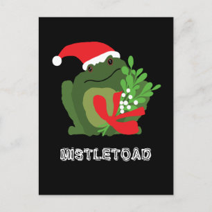 Mistle'toad Christmas Holiday Postcard