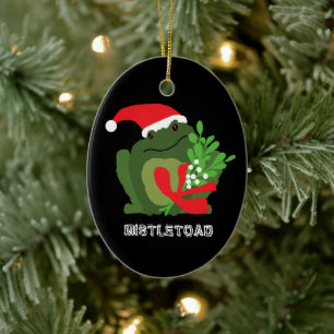 Mistle'toad Christmas Ornament