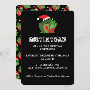 Mistle'toad Christmas Party Invitation