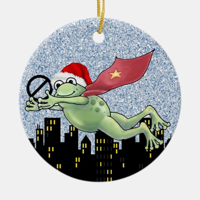 MISTLETOAD - SRF CERAMIC TREE DECORATION (Front)