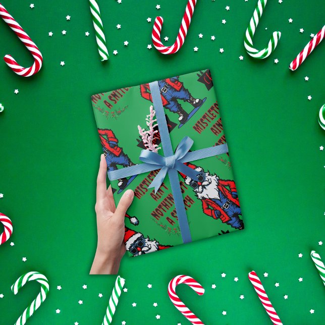 Mistletoe Ain't Nothing but a Snitch | Wrapping Paper (Creator Uploaded)