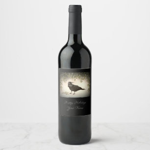 Mistletoe and Crow Wine Label