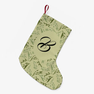 Mistletoe and kisses. Custom with the name. Small Christmas Stocking