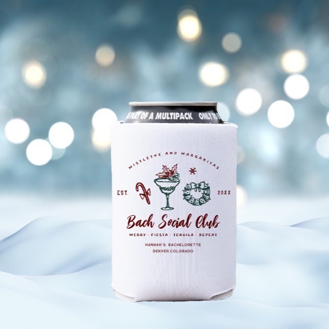 Mistletoe and Margaritas | Christmas Bachelorette Can Cooler (Creator Uploaded)