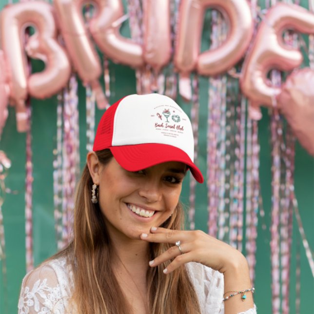 Mistletoe and Margaritas | Christmas Bachelorette Trucker Hat (Creator Uploaded)