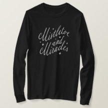 Mistletoe and Miracles Holiday Christmas Black