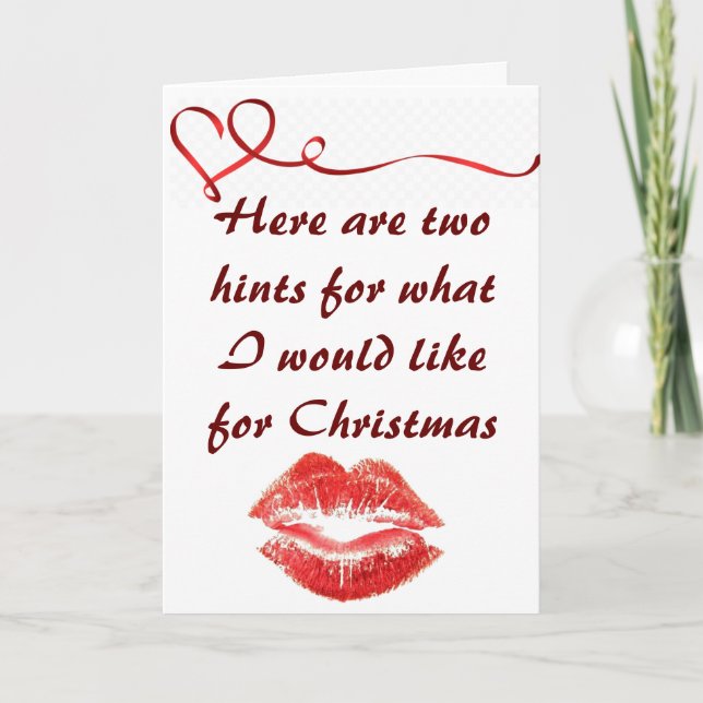 *MISTLETOE* AND *YOU* A BEAUTIFUL TIME OF YEAR HOLIDAY CARD (Front)