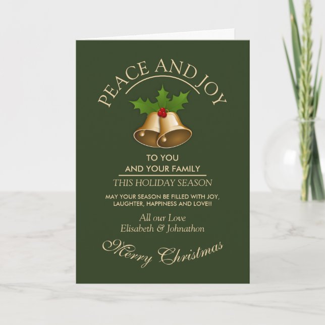 Mistletoe Bells Christmas Card (Front)
