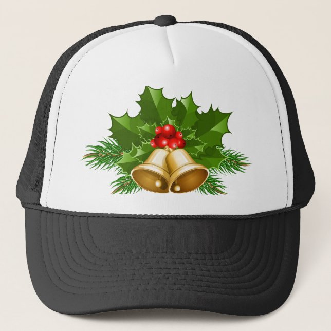 Mistletoe Bells Trucker Hat (Front)