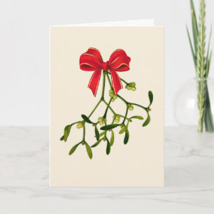 Mistletoe Christmas Card