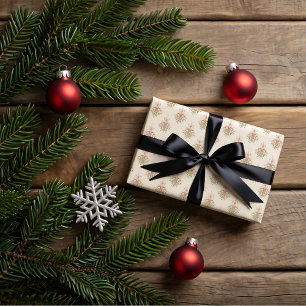 Mistletoe, Christmas cookies  Wrapping Paper Sheet