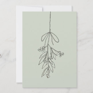 Mistletoe Christmas Holiday Card