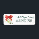 Mistletoe Christmas Return Address Labels<br><div class="desc">These lovely and festive address labels are perfect for your holiday mailing!</div>