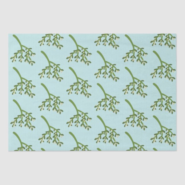 Mistletoe Christmas Tissue Paper (Front)
