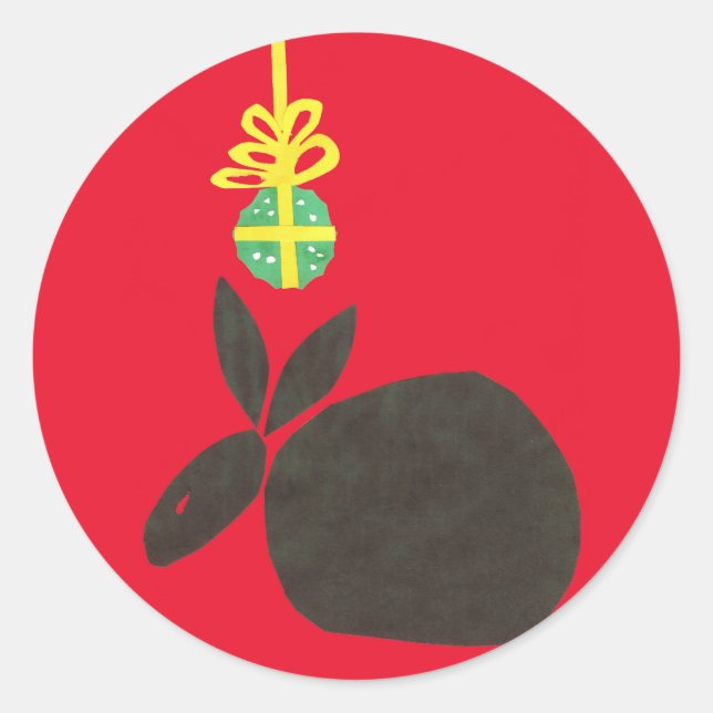 Mistletoe Classic Round Sticker (Front)