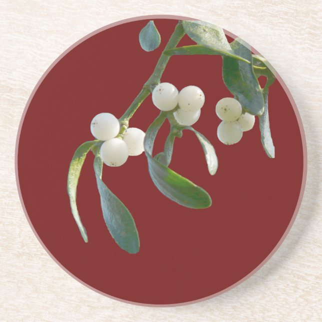 Mistletoe Coaters Coaster (Front)
