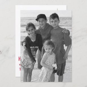 Mistletoe Double sided photo card