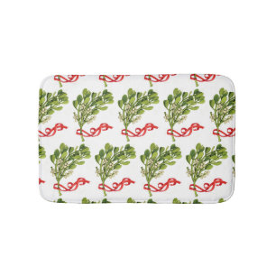 ***MISTLETOE GALORE*** BATH MAT
