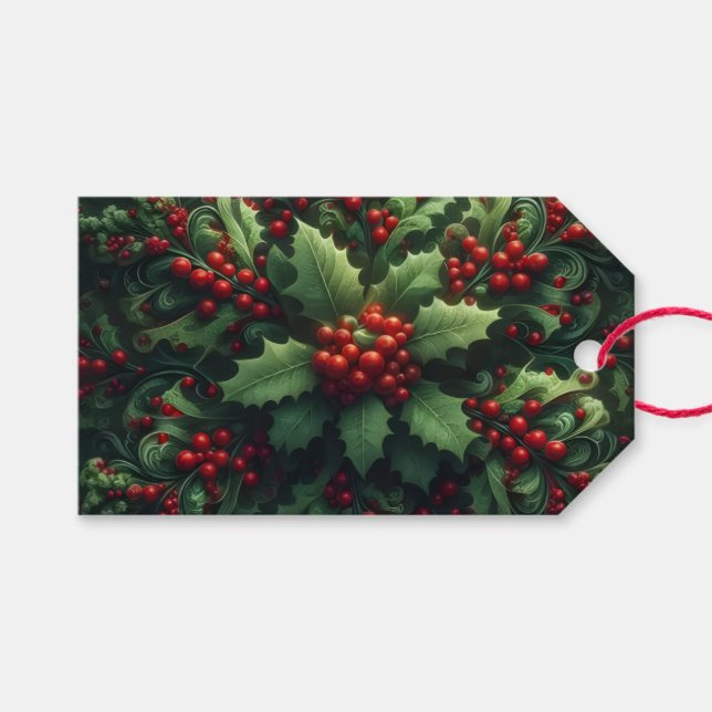 Mistletoe Gift Tags (Front (Horizontal))