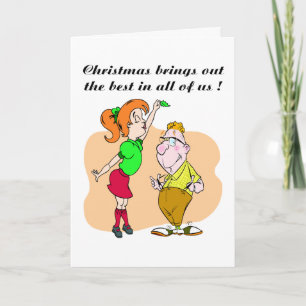 Mistletoe Greetings Card