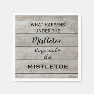 Mistletoe Holiday Napkin