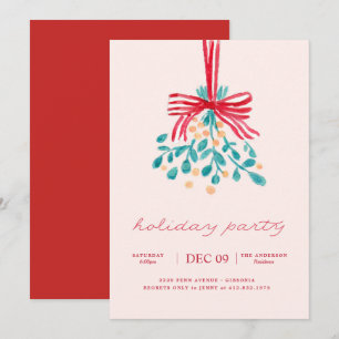 Mistletoe Holiday Party Invitation
