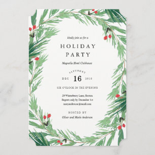 Mistletoe Holiday Party Invitation