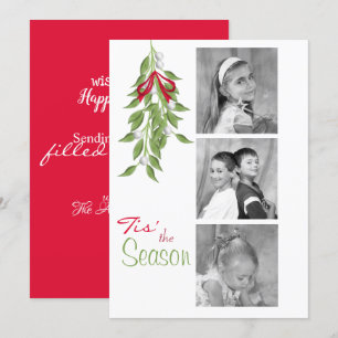 Mistletoe Holiday Photo Card