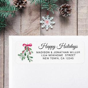 Mistletoe Holidays Return Address