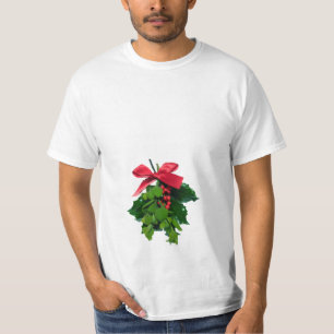 Mistletoe Kiss Below the Belt Christmas T-shirt