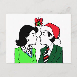 Mistletoe Kiss Postcards