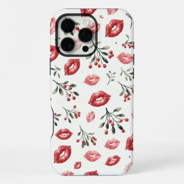 Mistletoe Kisses  iPhone Case (Back)