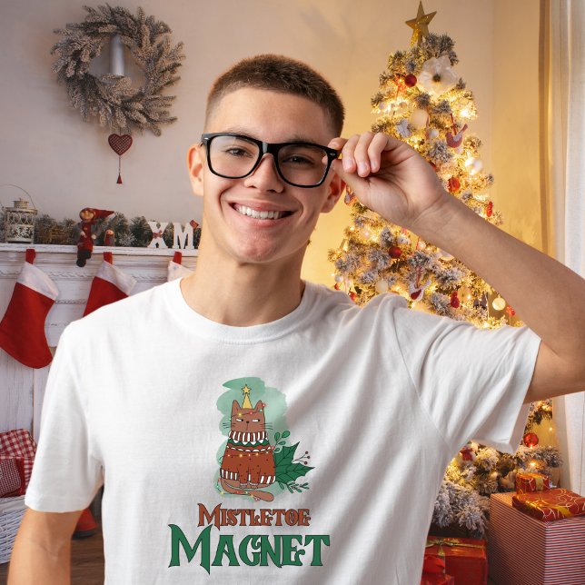Mistletoe Magnet | Funny Christmas  T-Shirt (Creator Uploaded)
