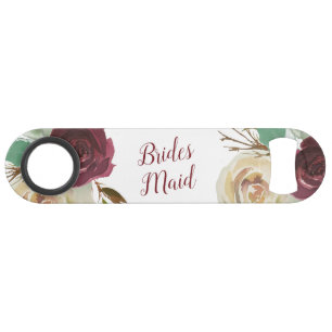Mistletoe Manor Floral Watercolor Chic Bridesmaid