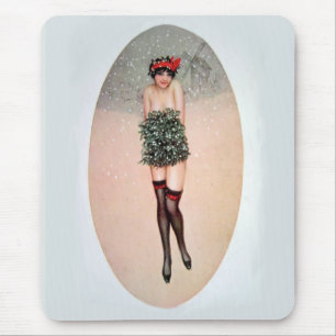 Mistletoe Miss Mouse Mat