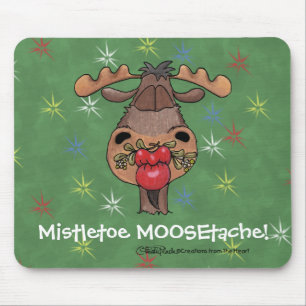 Mistletoe MOOSEtache Mouse Mat