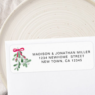 Mistletoe Return Address 