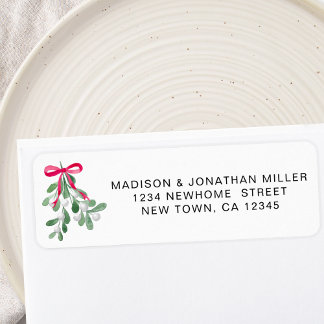 Mistletoe Return Address 