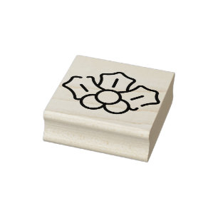 mistletoe rubber stamp