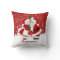 Mistletoe Santa Christmas Throw Pillow