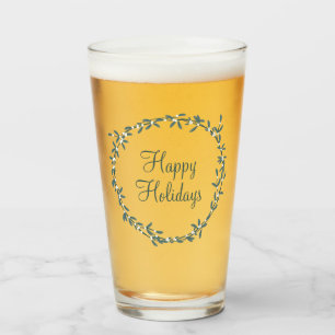 Mistletoe with Personalised Message Glass